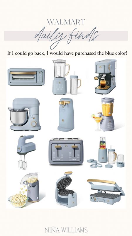 #ad Beautiful by drew barrymore small appliances at Walmart in cornflower blue color - kitchen - pantry #walmartpartner  #walmarthome @walmart

#LTKFindsUnder100 #LTKHome