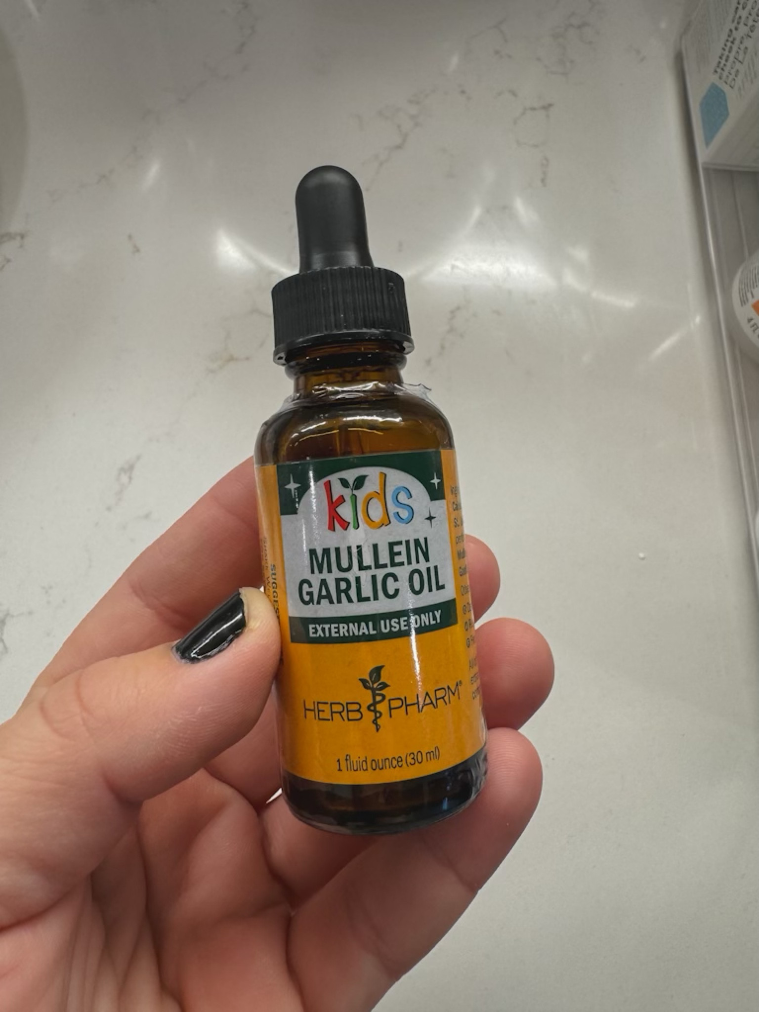 Kids Mullein garlic oil 