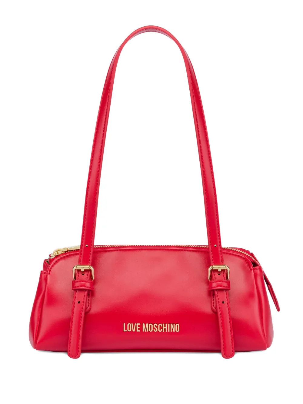 Love Moschino buckle shoulder bag - Red | Farfetch Global