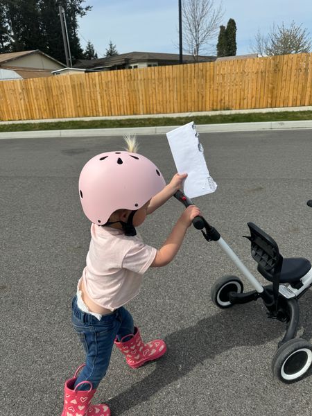 Spring days call for family activities outside! My toddler girl loves her push bike and is almost ready for the tricycle setting! We use this toddler bike for every family walk and she loves her little pink toddler helmet! 

#LTKkids #LTKtravel #LTKfamily