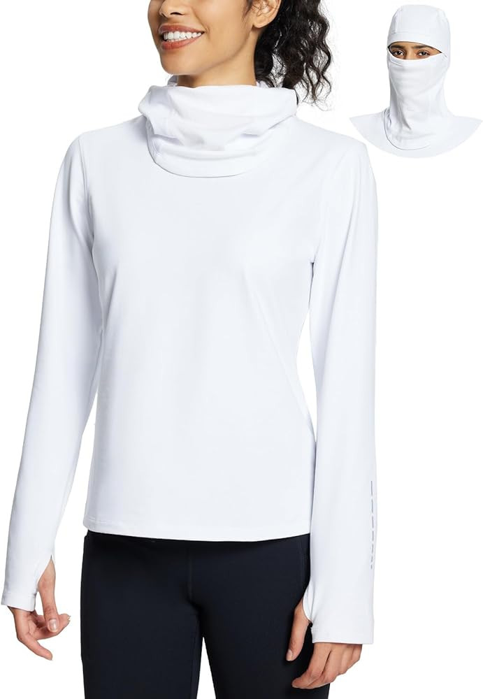 baleaf Thermal Long Sleeve Women Shirts Winter Clothes Cowl Neck Warm Fleece Base Layer Tops with... | Amazon (US)