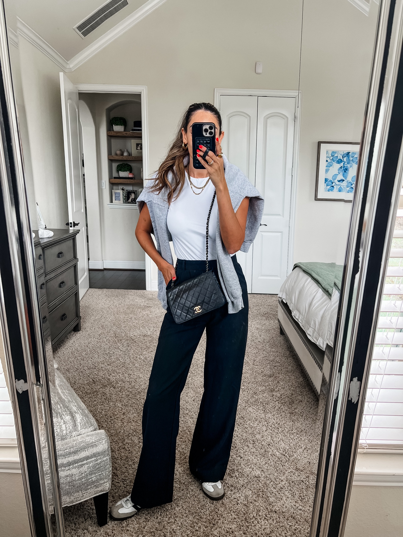 Small top
XS long pants (25L) 

#LTKfindsunder100 #LTKshoecrush #LTKstyletip