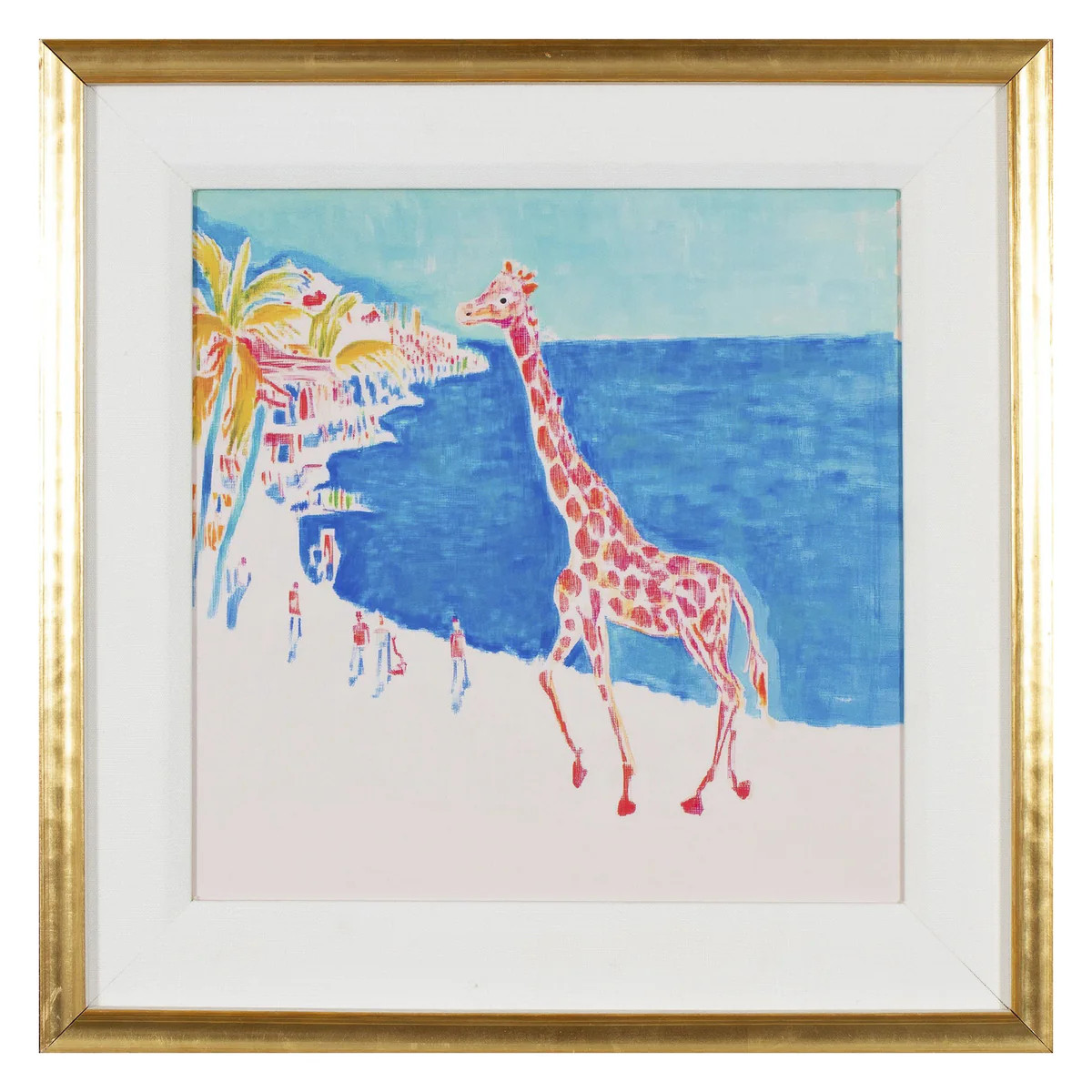 Pink Giraffe Giclée Wall Art | The Well Appointed House, LLC