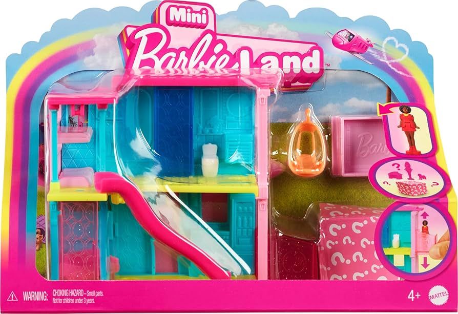 Barbie Mini BarbieLand Doll House Sets, Mini Dreamhouse with Surprise 1.5-inch Doll, Furniture & ... | Amazon (US)