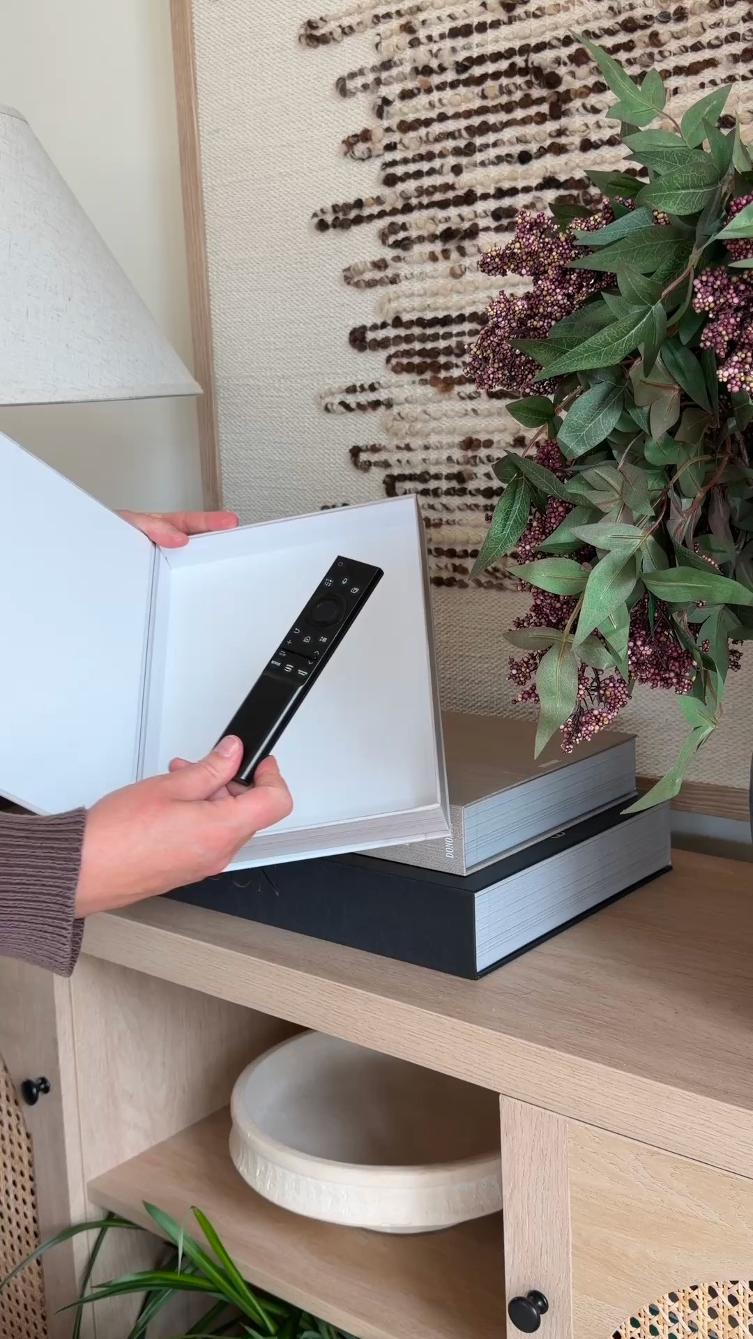 I love decor that pulls double duty, and these storage books do exactly that. They look like beautiful coffee table books sitting on a shelf or console, but they're secretly perfect for hiding all the little things you don't want sitting out.

A much prettier solution than another catch-all drawer. 

 #LTKmomlife #LTKvlog #LTKHome
