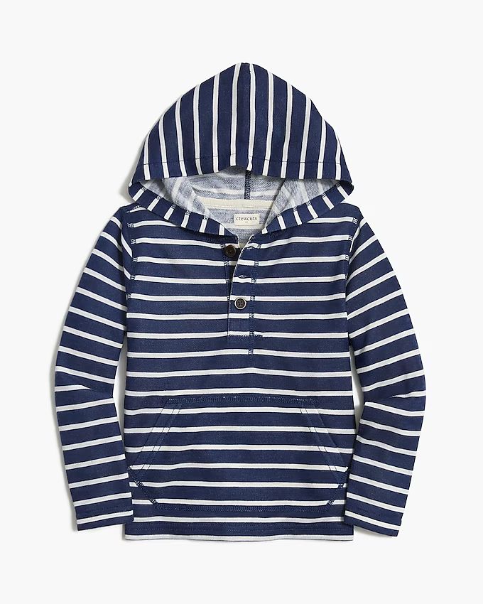 Boys' striped henley hoodie | J.Crew Factory