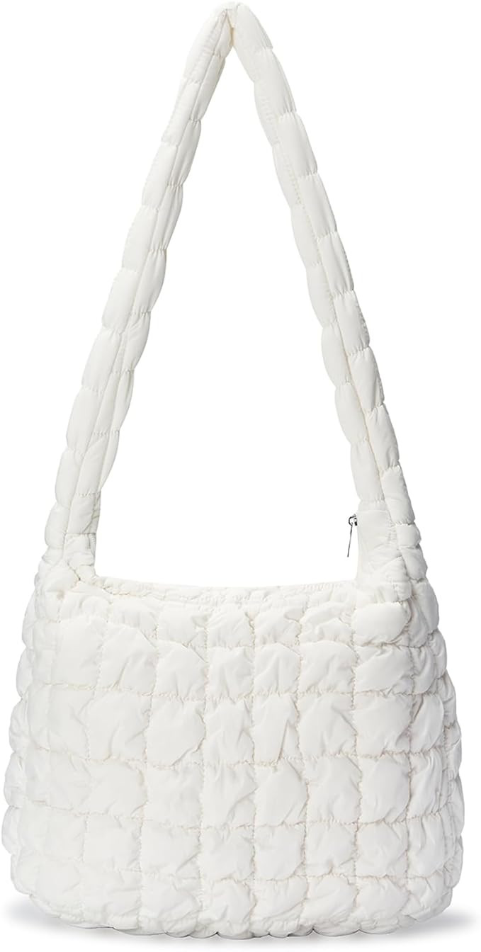 Puffer Tote Bag for Women Quilted Tote Bag Quilted Crossbody Bag Lightweight Padding Pufferr Shou... | Amazon (US)
