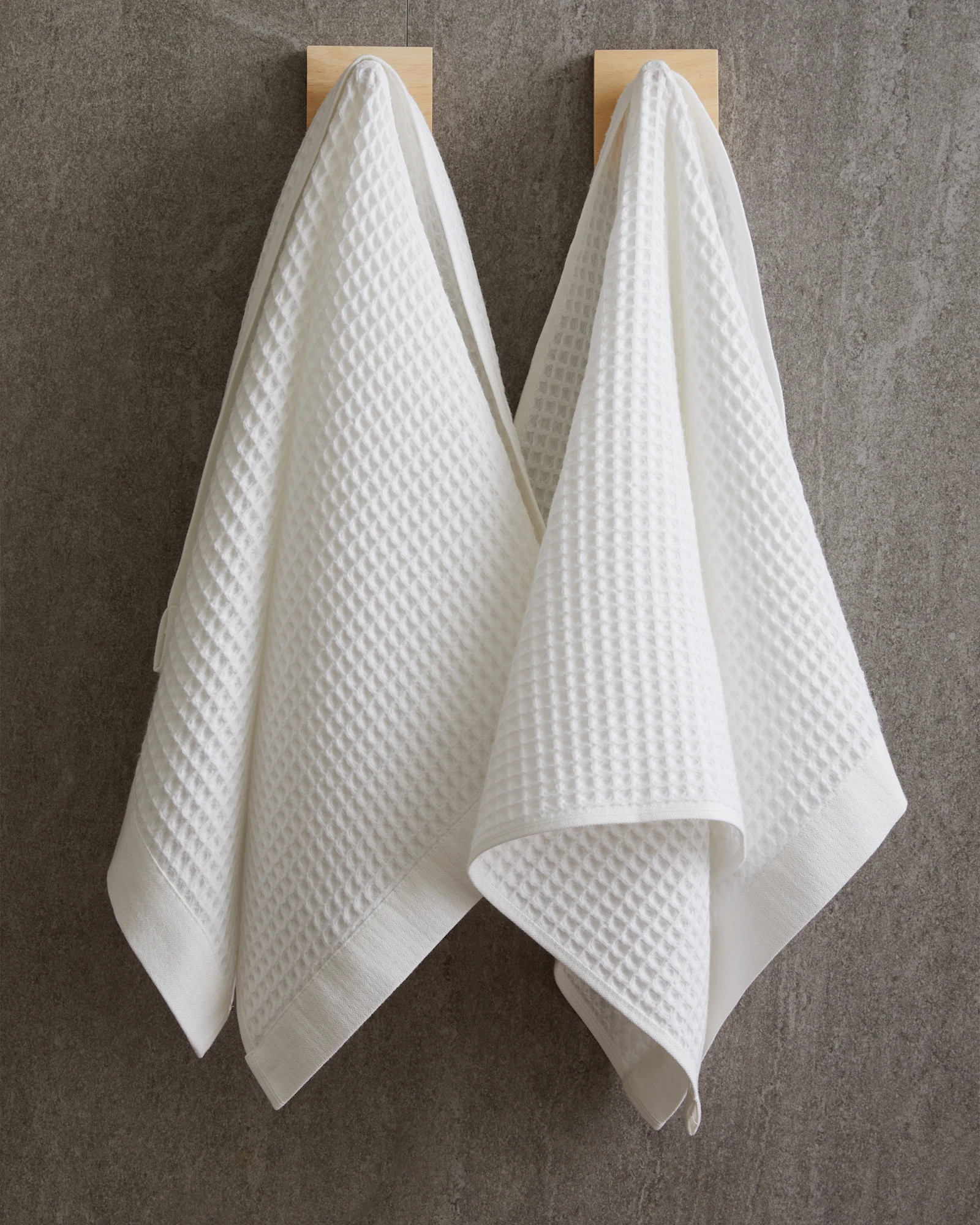 Organic Turkish Waffle Hand Towels (Set of 2) | Quince