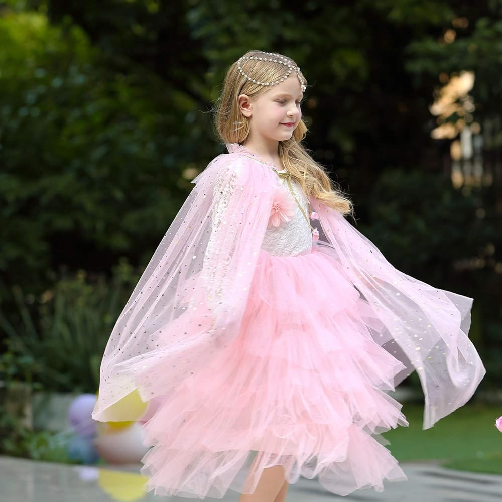 Party Chili Princess Cape Cloaks for Little Girls Dress Up | Amazon (US)