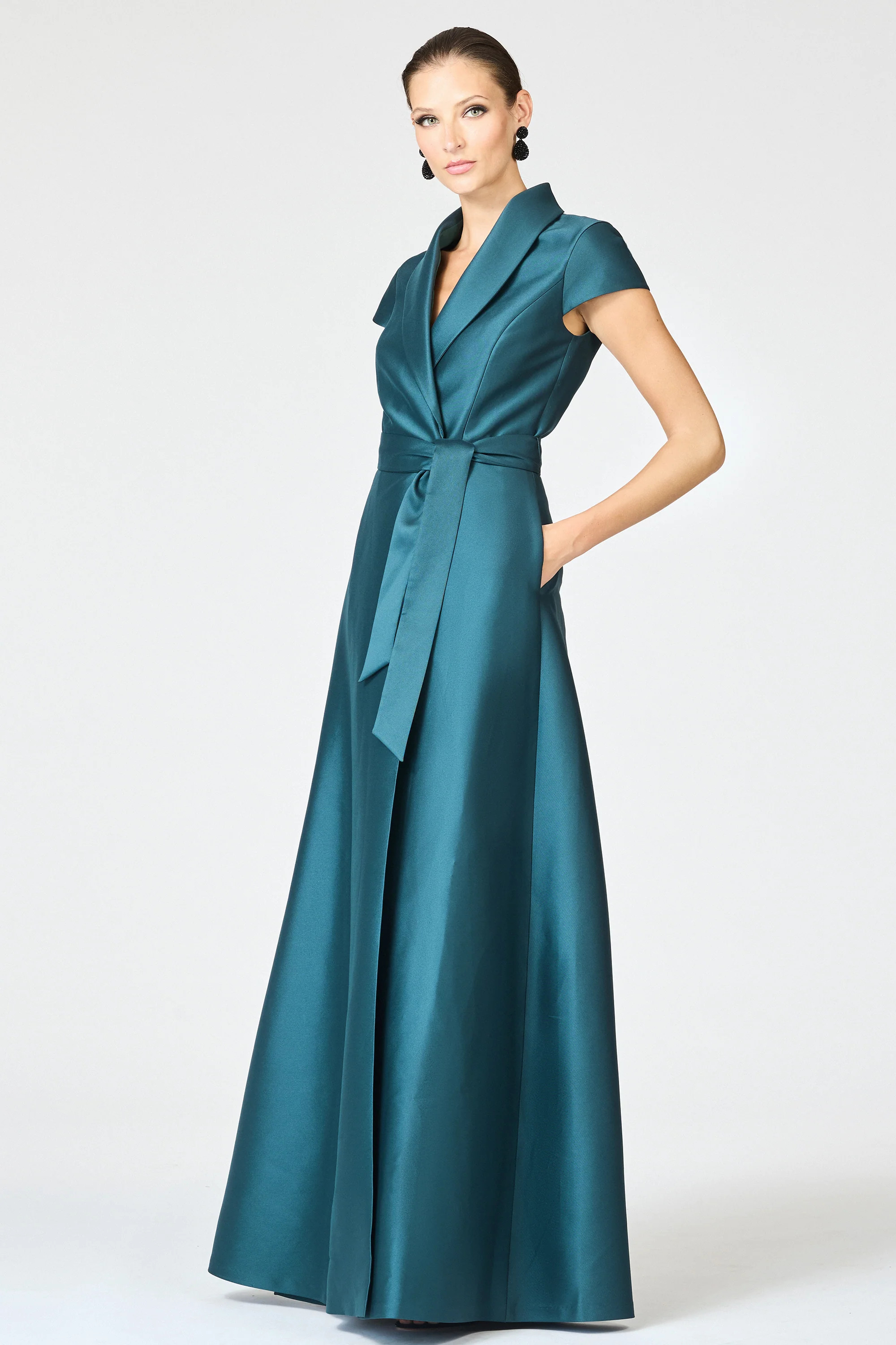 ETIENNE GOWN - FOREST GREEN | Sachin and Babi