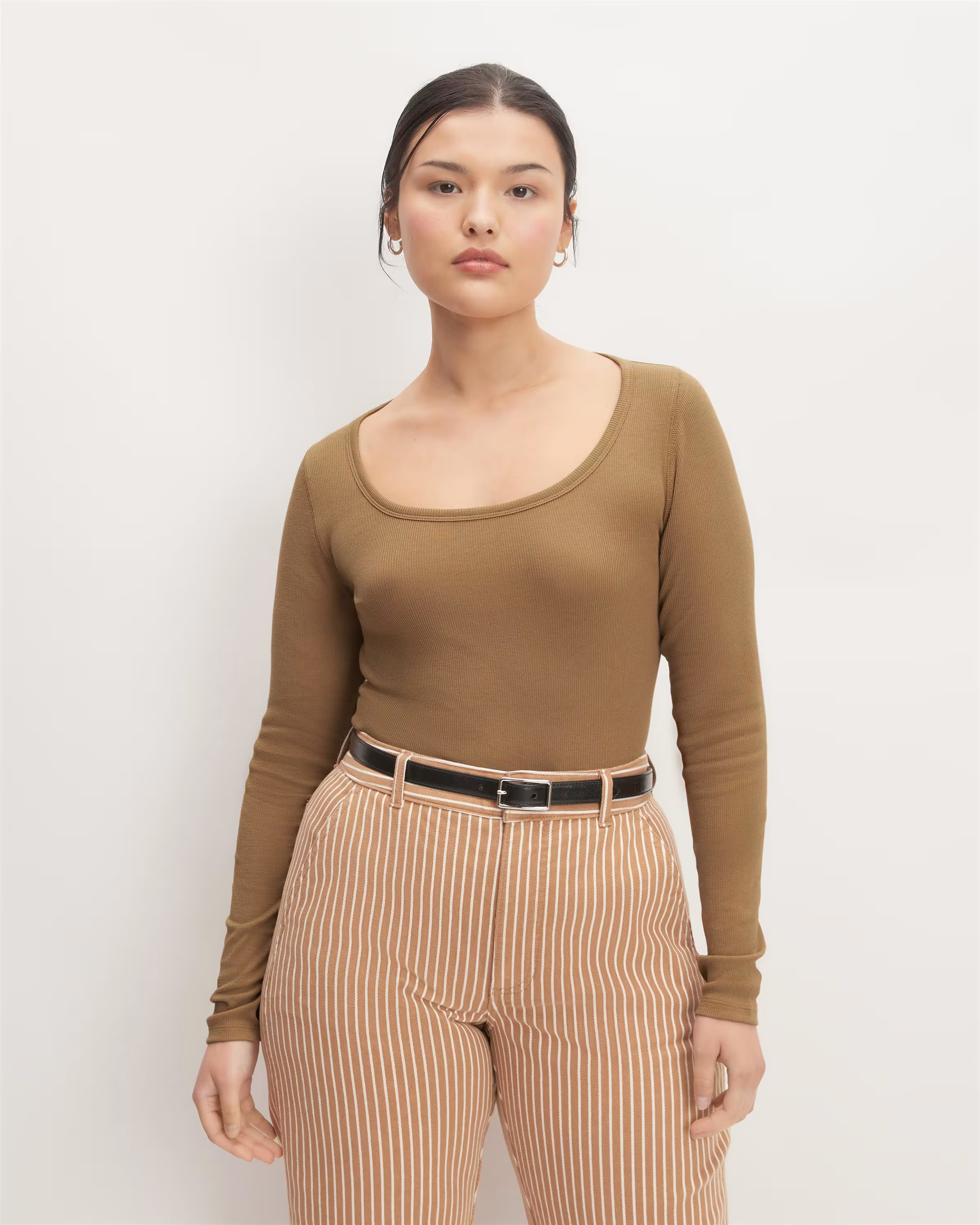 The Supima® Micro-Rib Long-Sleeve Scoop-Neck$50 | Everlane