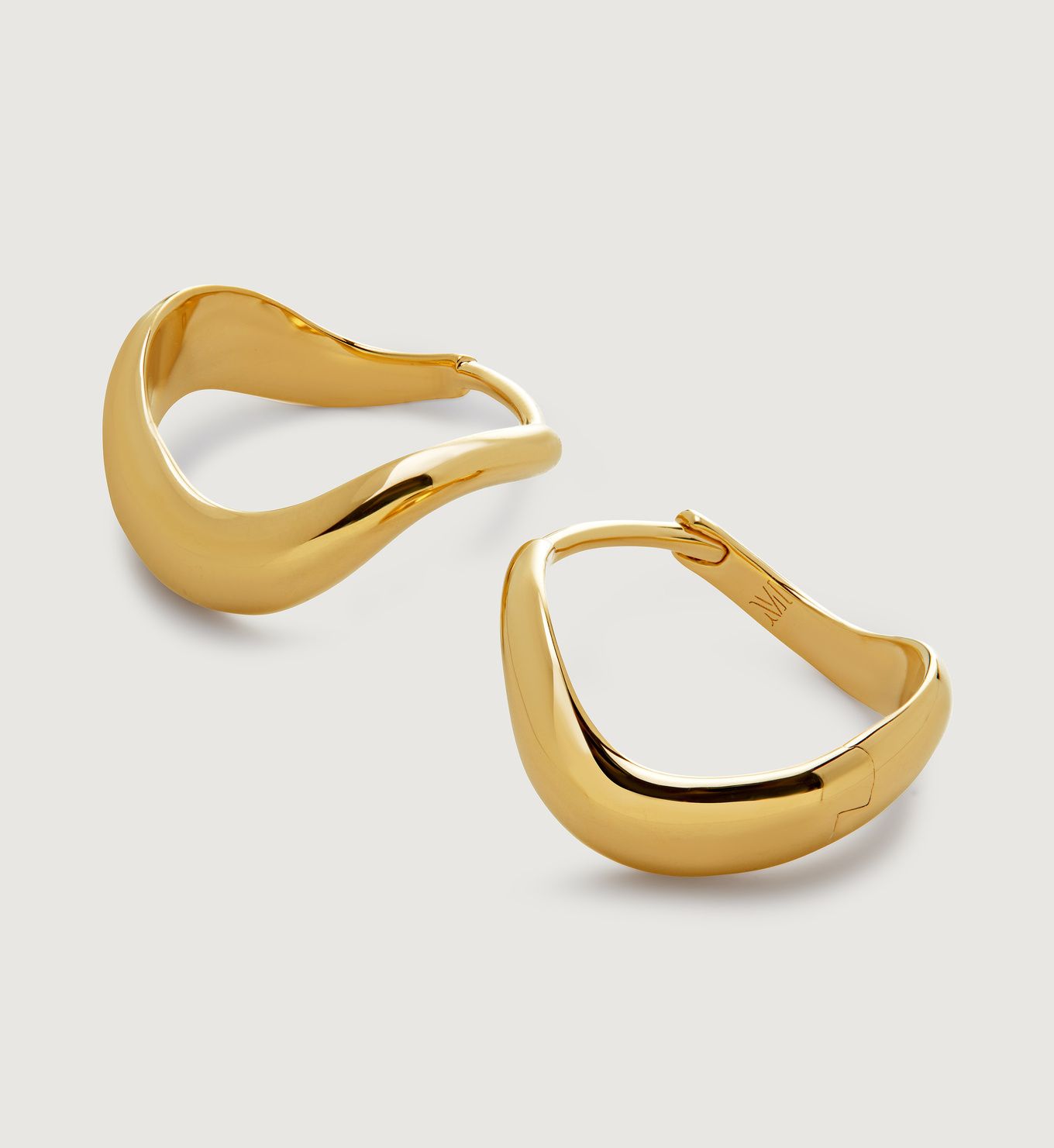 Swirl Small Hoop Earrings | Monica Vinader (Global)