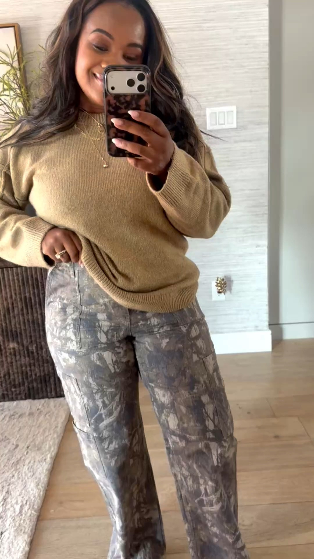 Another new color drop for my $17 cargo pants!! The fit is just perfect, & love this $28 sweater with them 👏🏾

#LTKMidsize #LTKSeasonal