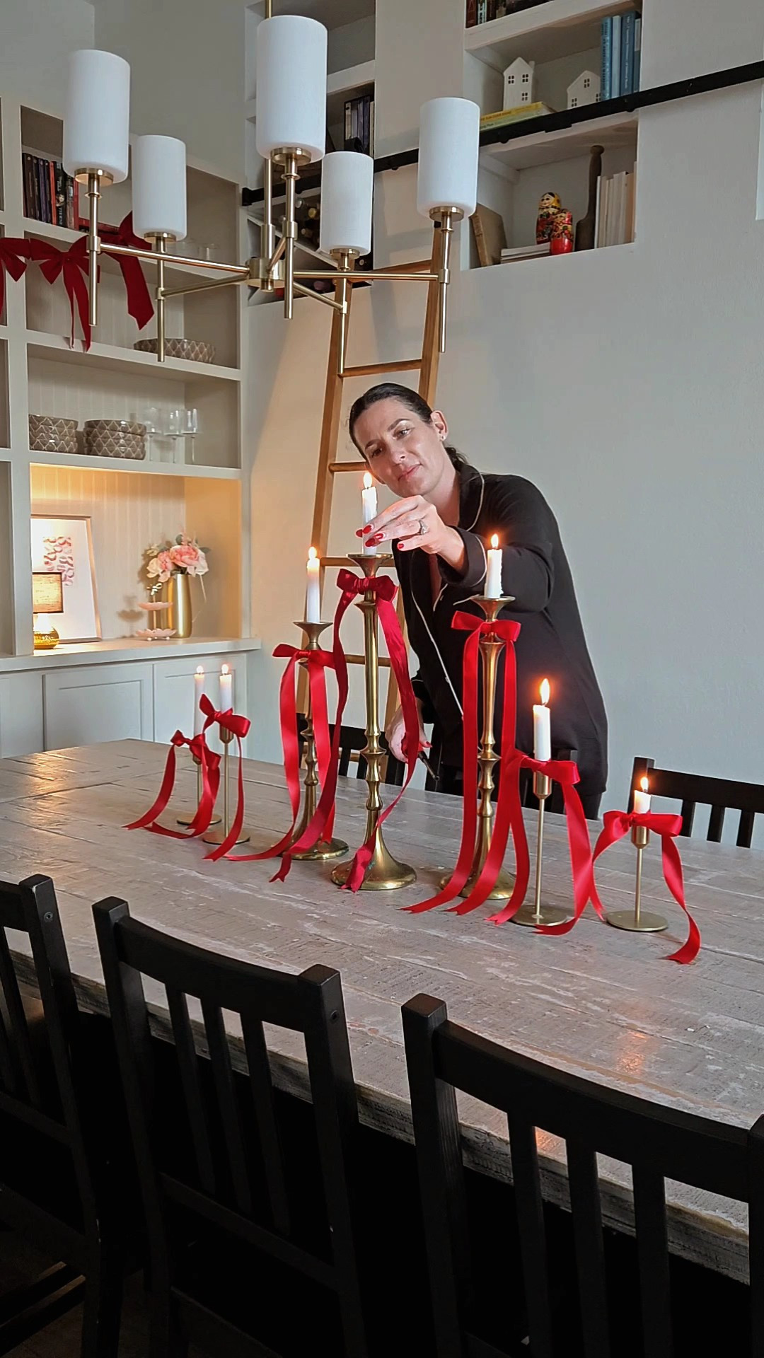 One simple detail can completely change the mood.Add ribbon bows, let the candlesticks do the rest.Low effort. Big statement.

#LTKValentine #LTKHome #LTKSeasonal