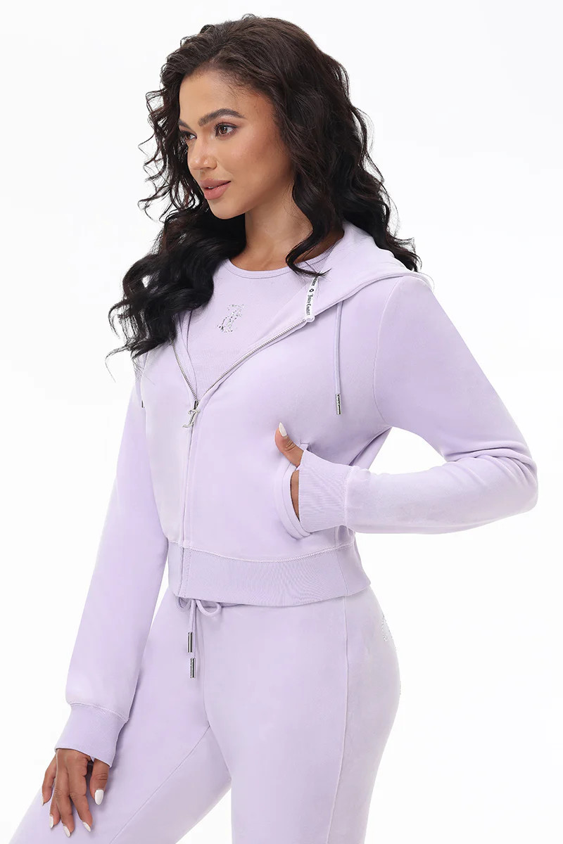 OG Big Bling Velour Hoodie | Juicy Couture