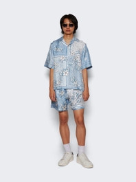 Bandana Floral Shorts Cerulean  | The Webster | The Webster