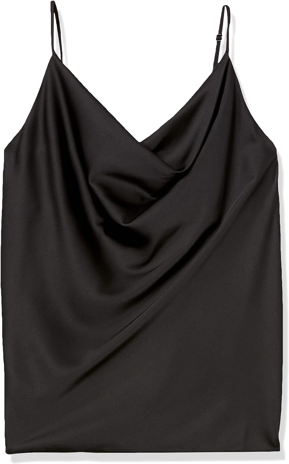 Amazon.com: The Drop Women's Christy Cowl Neck Cami Silky Stretch Top Shirt, -Black, S : Clothing... | Amazon (US)
