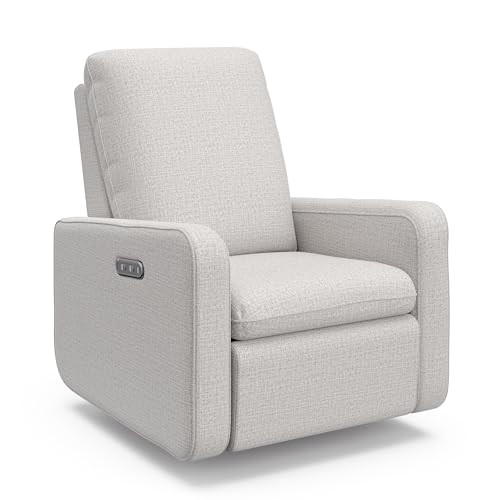 Graco Teddi Power Recliner Swivel Glider, Electronic Power Recline, Oeko-TEX 100 Certified, USB-A & USB-C Charger, Premium Cushioning & Comfort – (Steel Basketweave) | Amazon (US)