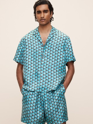 The White Lotus Silk Twill Resort Shirt | Banana Republic (US)