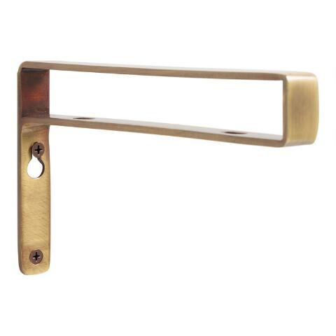 Antique Brass Mix & Match Shelf Brackets 2 Pack | World Market