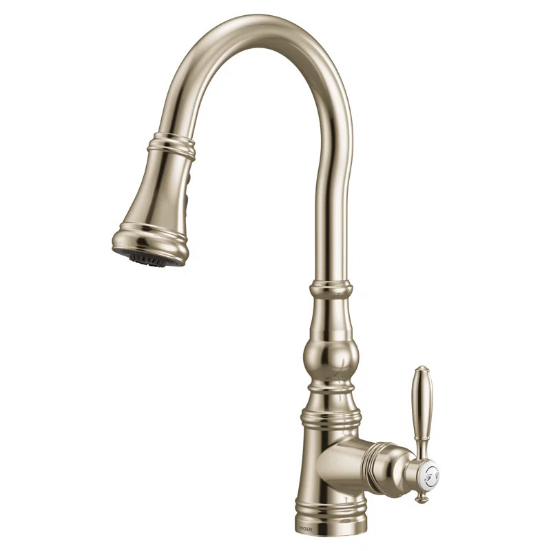 Weymouth One-Handle Pull Down Single Handle Kitchen Faucet with Power Boost | Wayfair North America