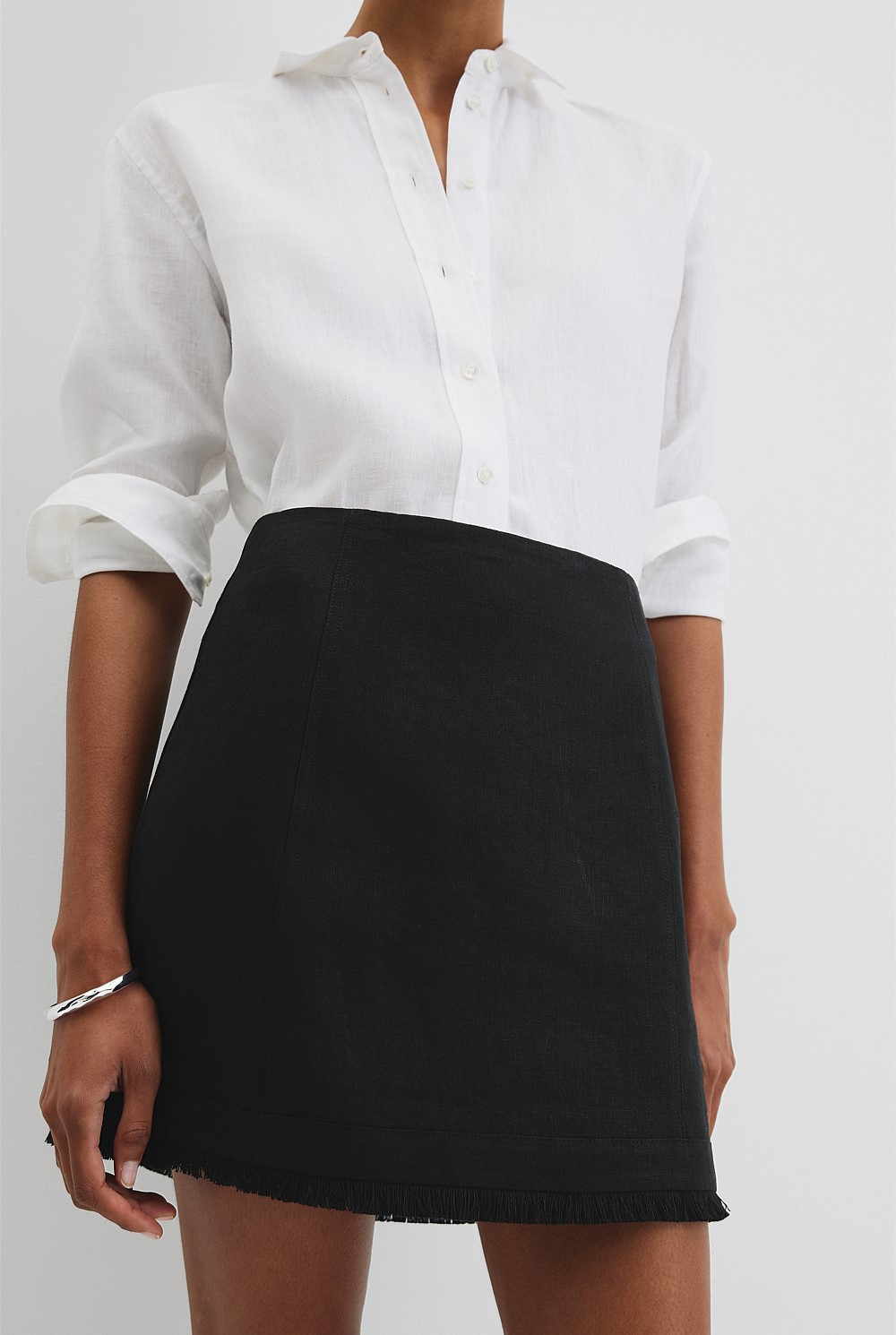 Frayed Mini Skirt | Country Road