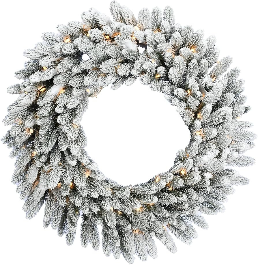 Fraser Hill Farm 24" Wreath with LED Lights | Amazon (US)