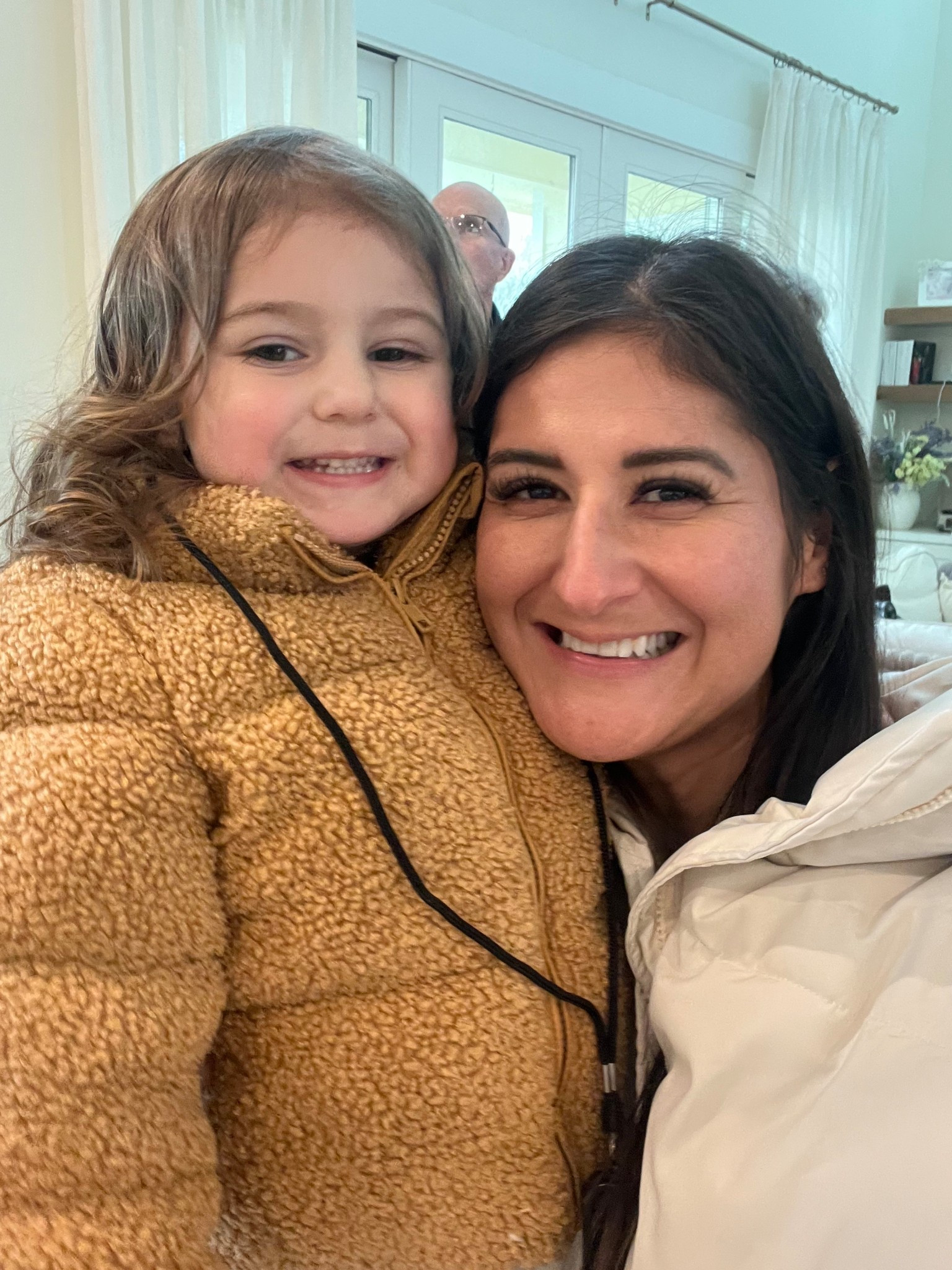 Cozy in our coats. Hers is so cute! Teddy bear puffer coat for toddlers. 😍😍

#LTKBaby #LTKootd #LTKKids