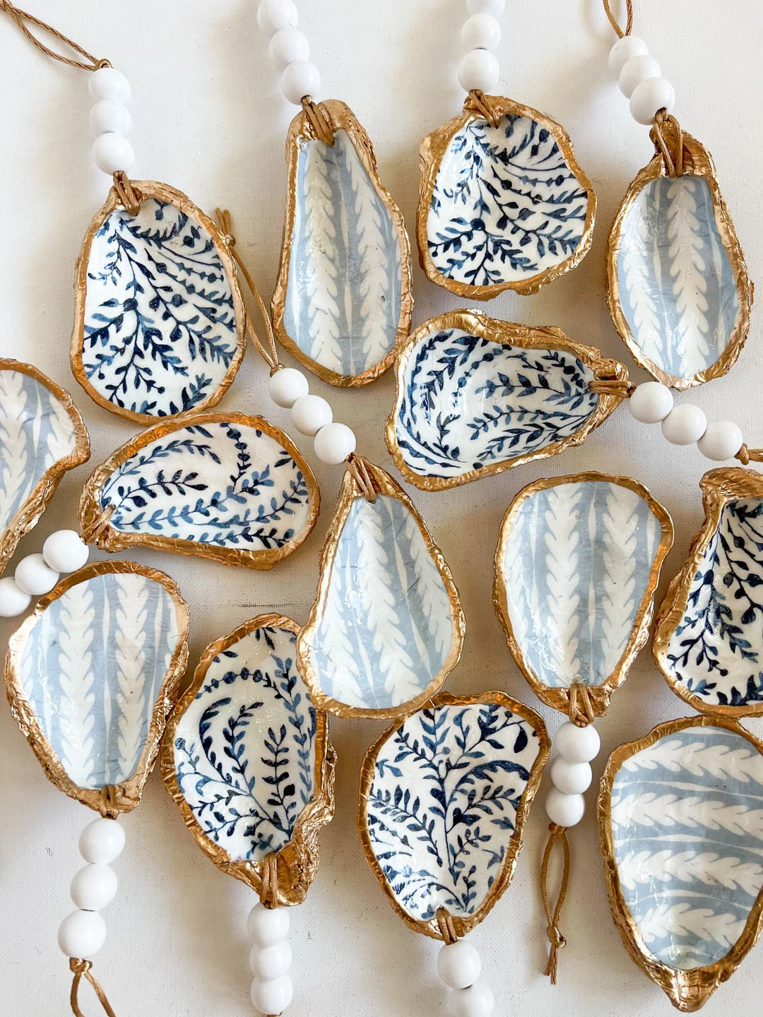 Serena & Lily Inspired Oyster Ornaments  Christmas Ornaments - Etsy | Etsy (US)