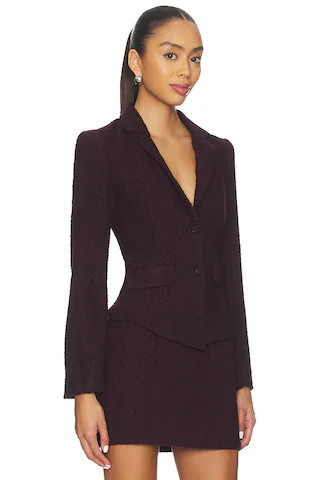 Nalia Blazer in Plum | Revolve Clothing (Global)