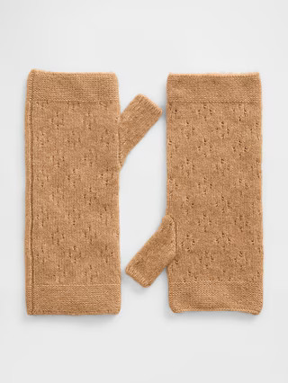 Pointelle Fingerless Mittens | Gap (US)