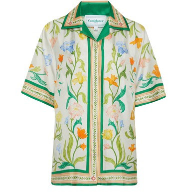 Cuban collar silk short sleeve shirt - CASABLANCA | 24S (APAC/EU)