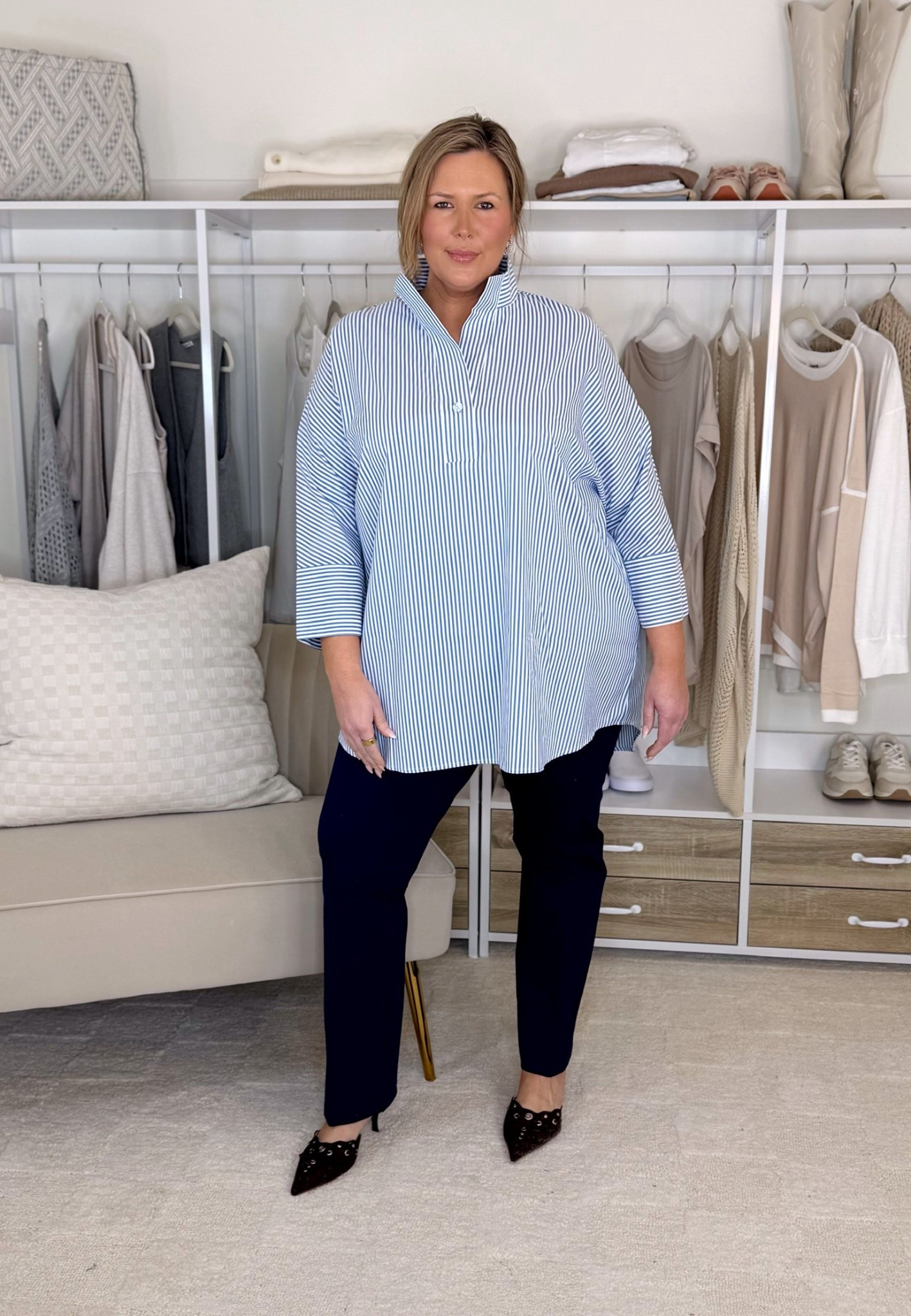 Plus size workwear outfit ideas! Wearing a 2X in the pants. Wearing an XXXL in the top. 

Plus size fashion, everyday outfit ideas, workwear, trendy fashion, ootd, midsize fashion, office outfits, what to wear for work, trendy fashion, chic style

#LTKWorkwear #LTKMidsize #LTKPlusSize