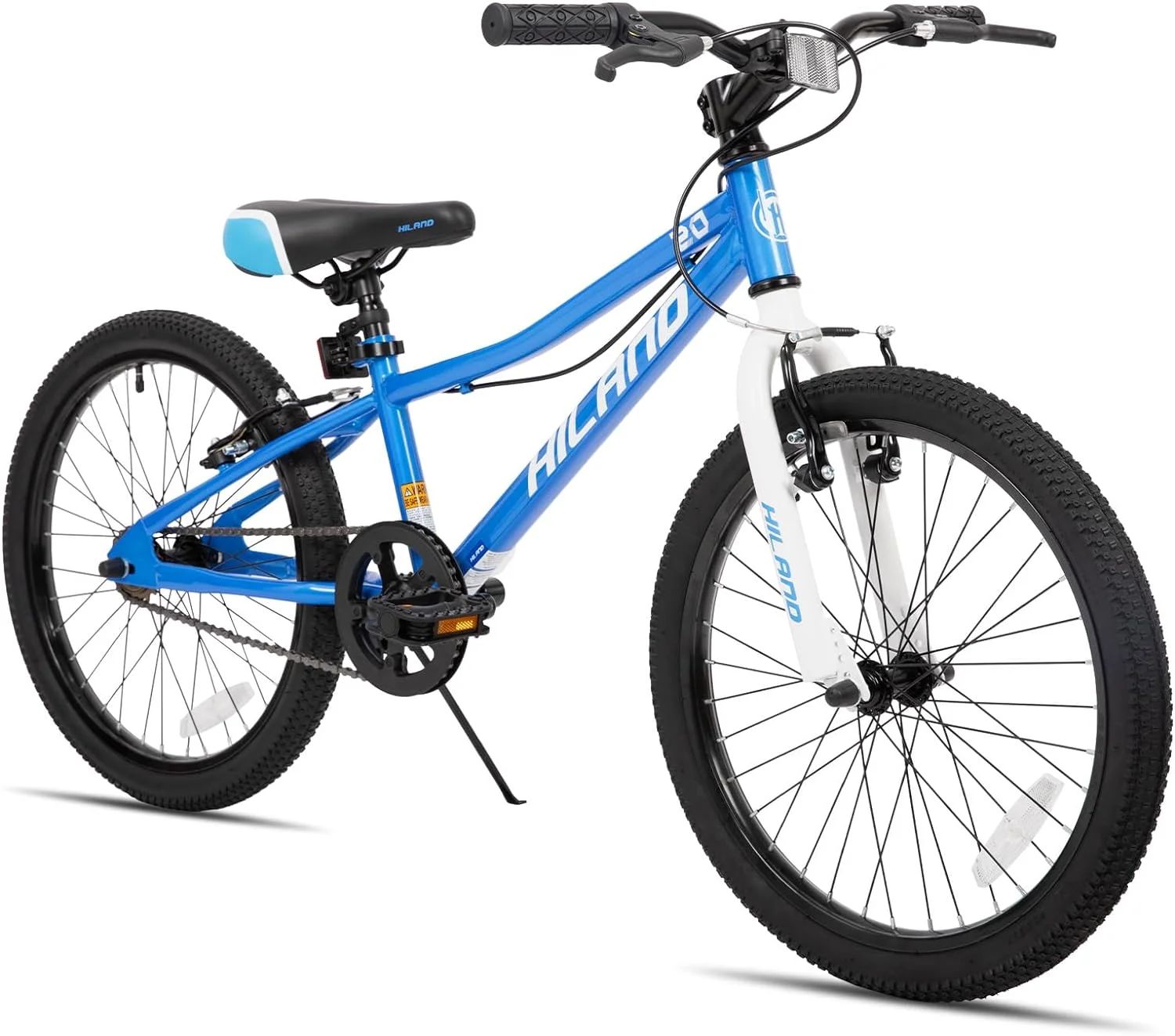Hiland 20 inch Kids Mountain Bike for Girls Boys with Dual Handbrakes Kickstand, Black Blue Pink ... | Walmart (US)