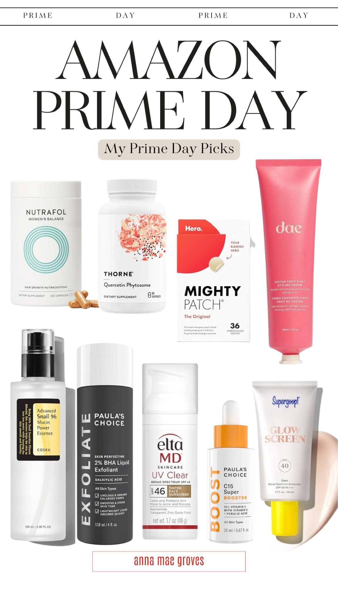 Amazon Prime Day beauty picks & more! Here are some of my everyday favorites and some items I have my eye on for prime day. 

Beauty products, sunscreen, hair products, hair growth, supplements, pimple patches. 


#LTKBeauty #LTKOver40 #LTKSaleAlert