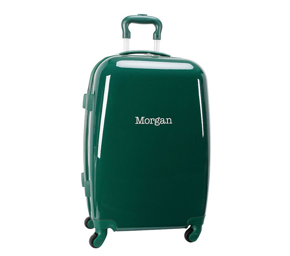 Mackenzie Green Solid Hard-Sided Luggage | Pottery Barn Kids
