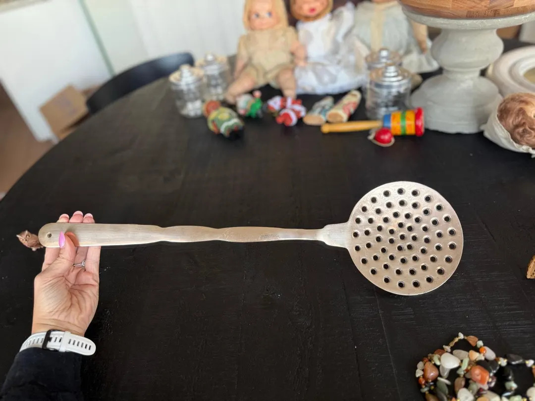 Vintage Brass Skimmer Ladle | Etsy (US)