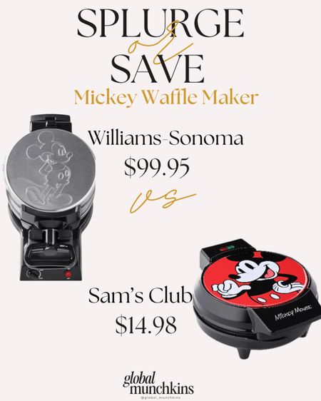 We love our Mickey waffle maker from WIlliams Sonoma! We use it every week! I found an amazing deal on a similar one at Sam’s Club! Originally $19.98 but now only $14.98! 
We love bringing a little Disney magic into our homes!

#LTKfindsunder50 #LTKfamily #LTKhome