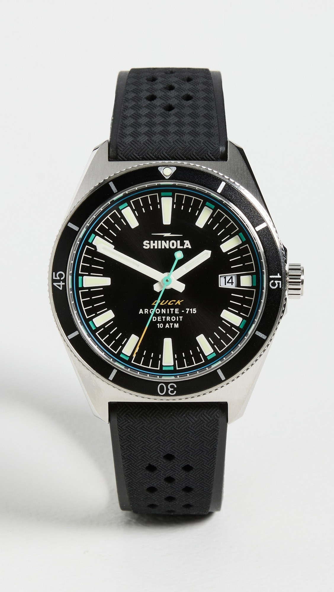 Duck 3hd 40mm, Black Rubber Strap Watch | Shopbop
