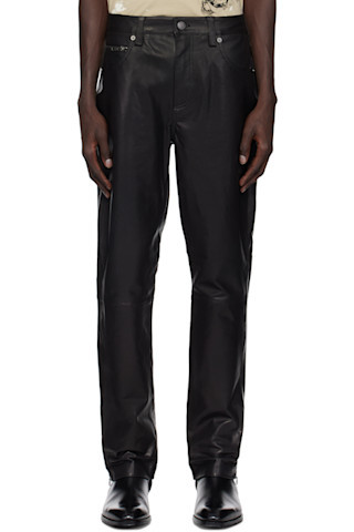 Black Drum Solo Leather Pants | SSENSE