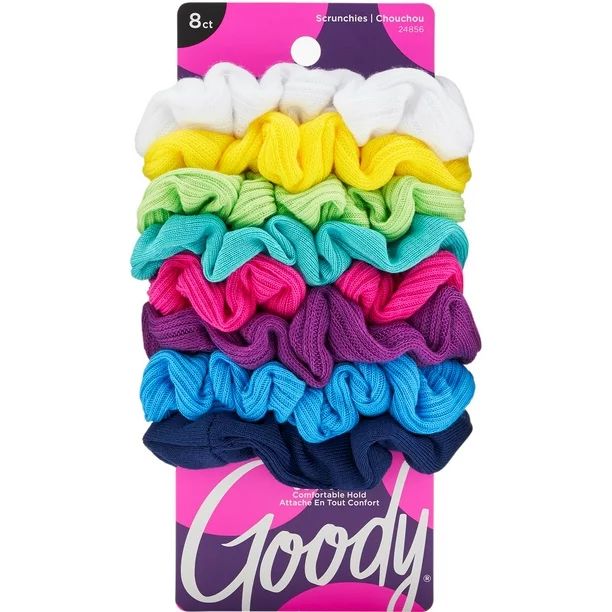 Goody Ouchless Scrunchies, Gentle Hair Scrunchies, Neon Lights, 8 Ct | Walmart (US)