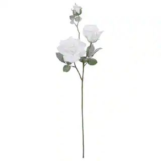 White Glitter Garden Rose Spray by Ashland® | Michaels Stores