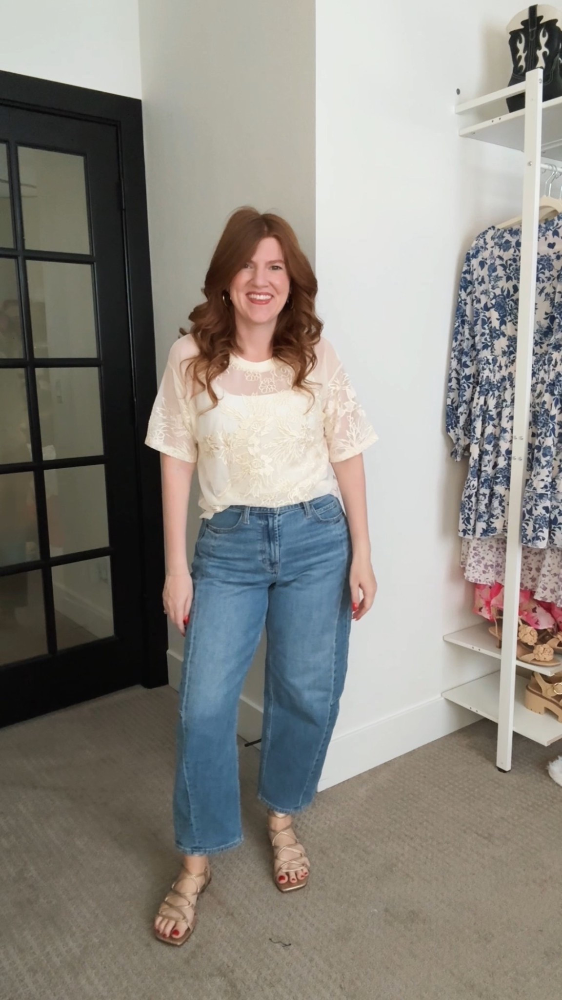 Love this lace tee! Size medium. Spring outfit. 

#LTKPetite #LTKFindsUnder50 #LTKStyleTip