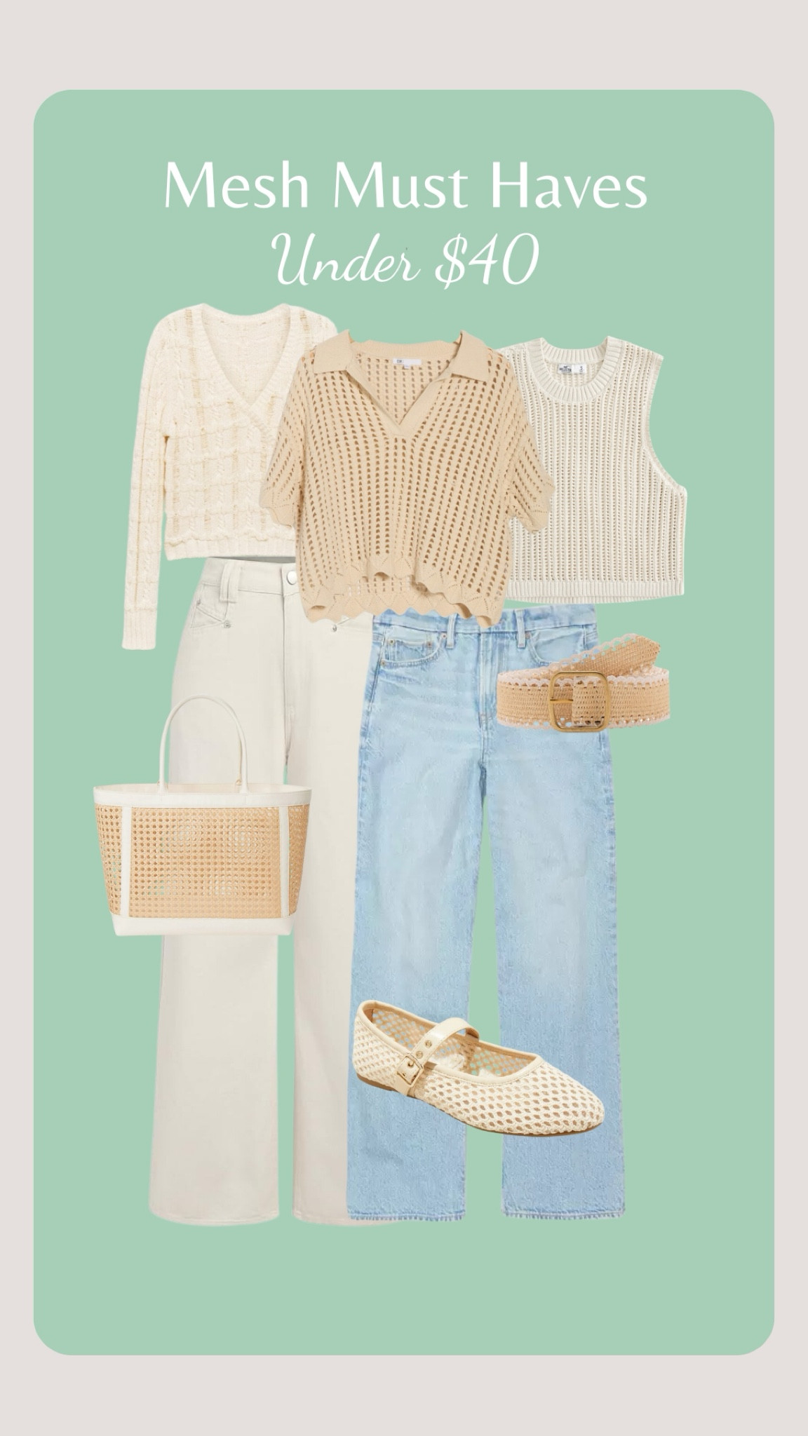 Love the look of mesh! It adds a stylish texture to your outfit! 🫶
Great for the transition of weather -  you can add layers for the cooler months! 

#LTKSaleAlert #LTKFindsUnder50 #LTKMostLoved