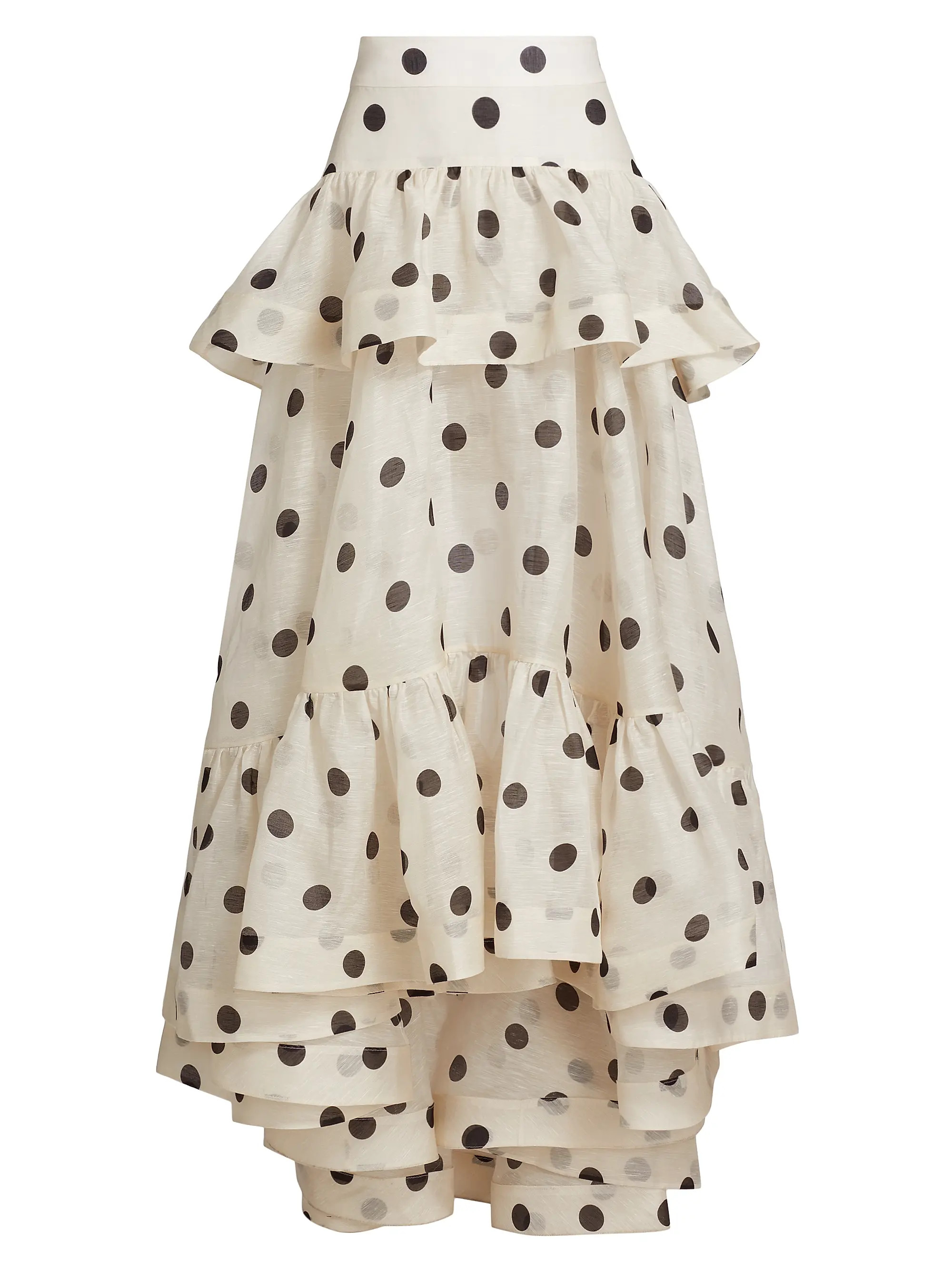 ZimmermannCrush Polka Dot Tiered Maxi Skirt | Saks Fifth Avenue