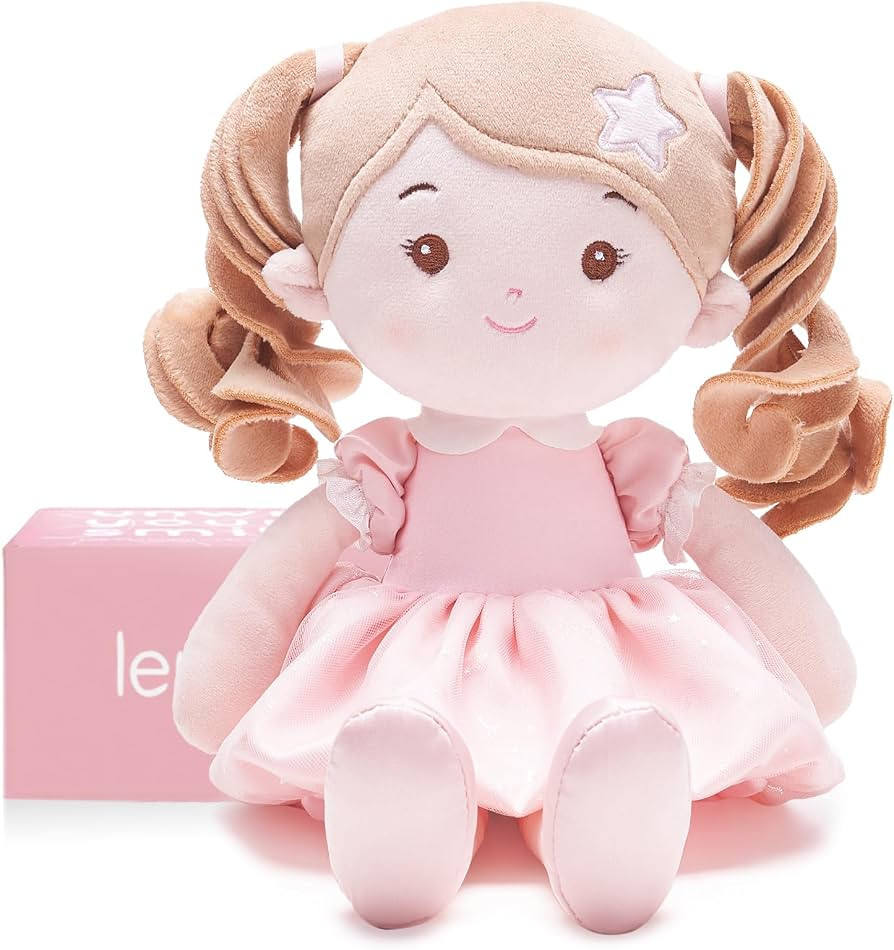 Soft Baby Doll Toys (12''), My First Baby Rag Doll for 1 Year-Old Girl Birthday Gift, Leya Doll C... | Amazon (US)