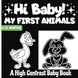HI BABY! MY FIRST ANIMALS: A High Contrast Baby Book - Toddlers Gift Activity From Birth To 0-12 Mon | Amazon (US)