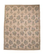8x10 jute blend hand woven floral rue area rug | TJ Maxx