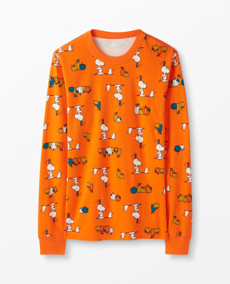 Adult Peanuts Halloween Long John Top | Hanna Andersson