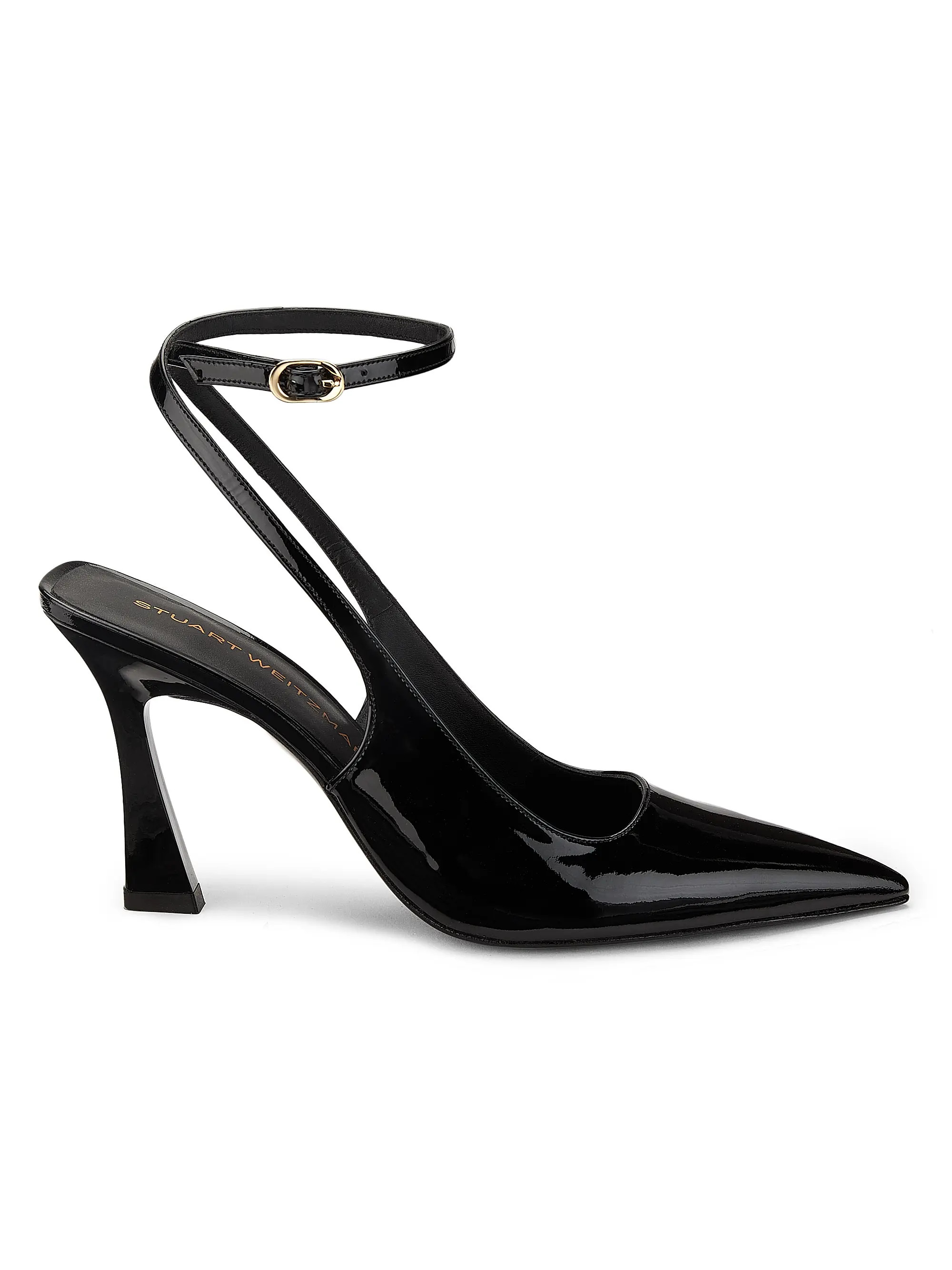 Stuart Weitzman Pump Vinnie 85MM Patent Leather Pumps | Saks Fifth Avenue | Saks Fifth Avenue
